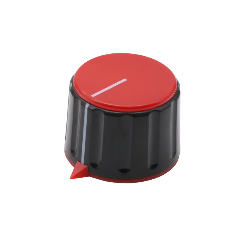 5pcs KN-28-Y-6 potentiometer rubber color knob with nut clamping rotating band Switch knob hat