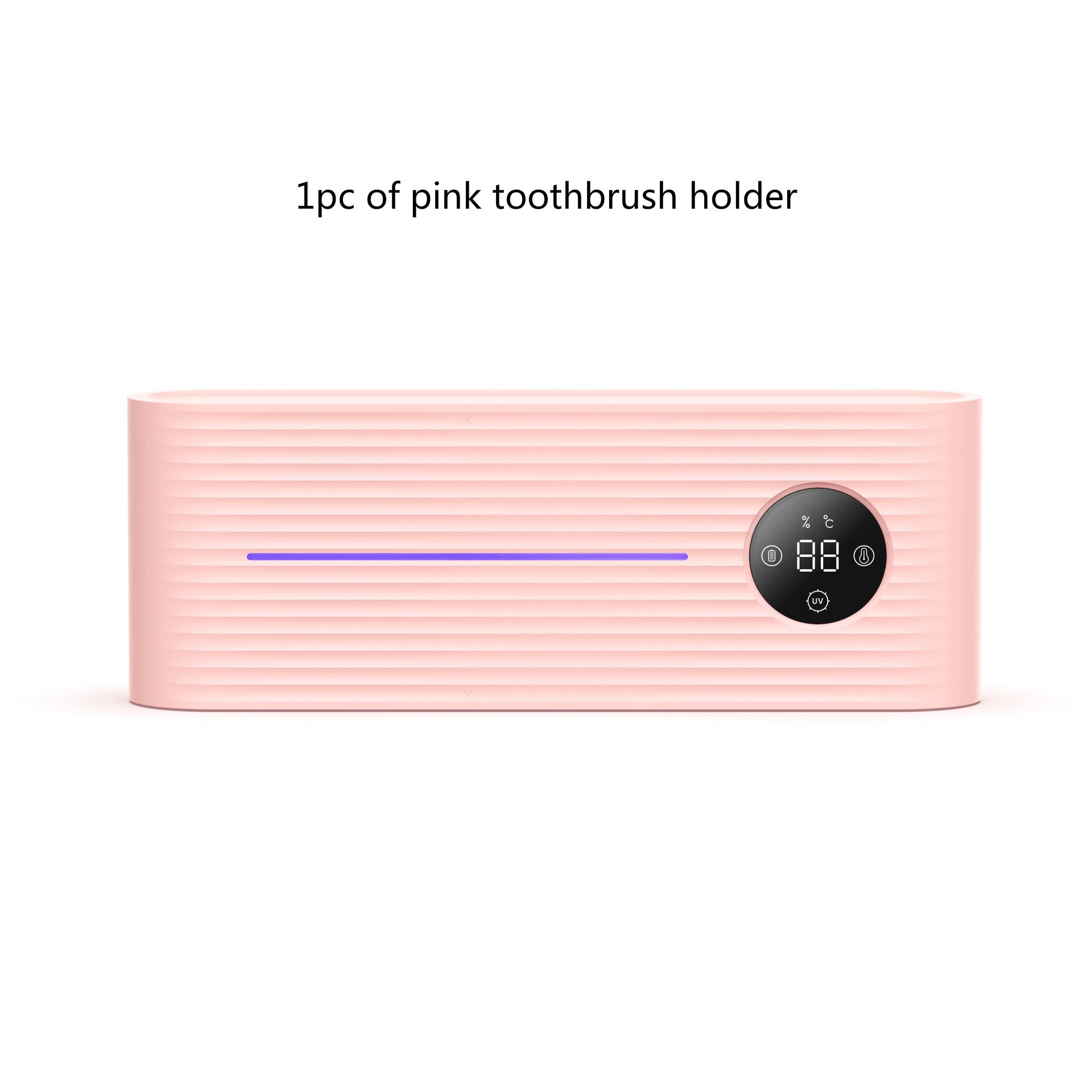 Xiaomi-soporte de esterilización ultravioleta UVC para cepillo de dientes, dispensador de pasta de dientes, estante montado en la pared, accesorios de baño: pink holder