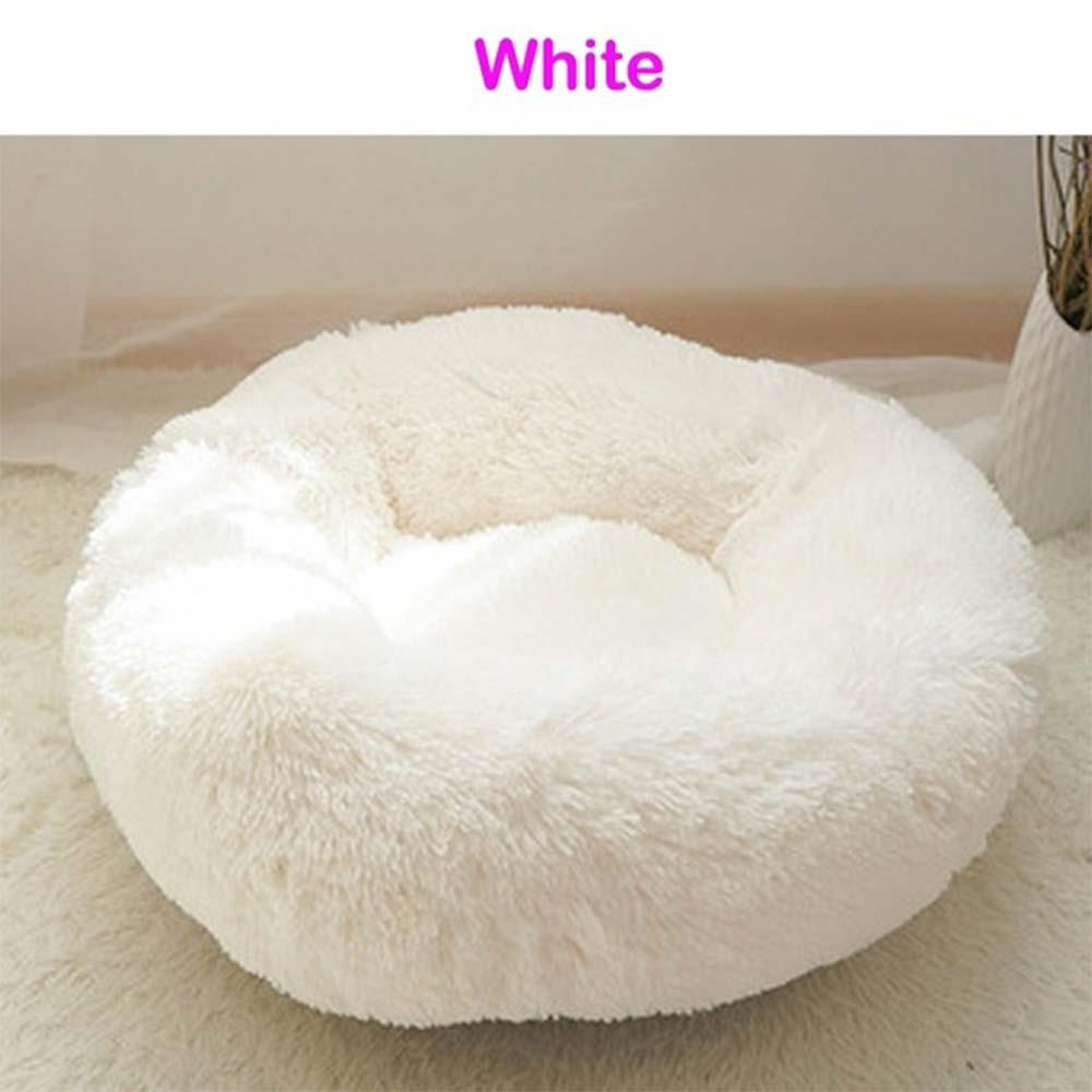 Soft Pet Sleep Blanket Cat Nest Keep Warm Type House Bed Round Shape Plush Puppy Winter Dog Bed