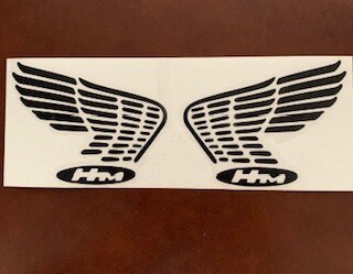 Klassieke Motor Stickers Vleugels Hm Vintage
