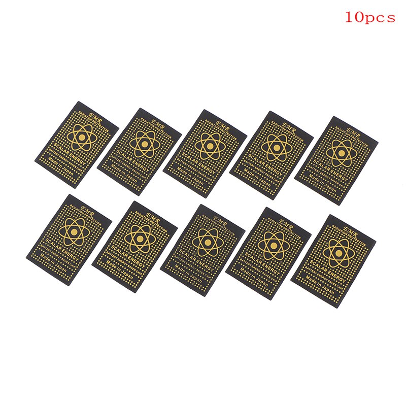 EMR-pegatina de energía escalar para teléfono móvil, escudo Anti-Chip de radiación para mantener la salud del ordenador portátil, protección Anti-EMP EMF para mujer embarazada, 10 Uds.