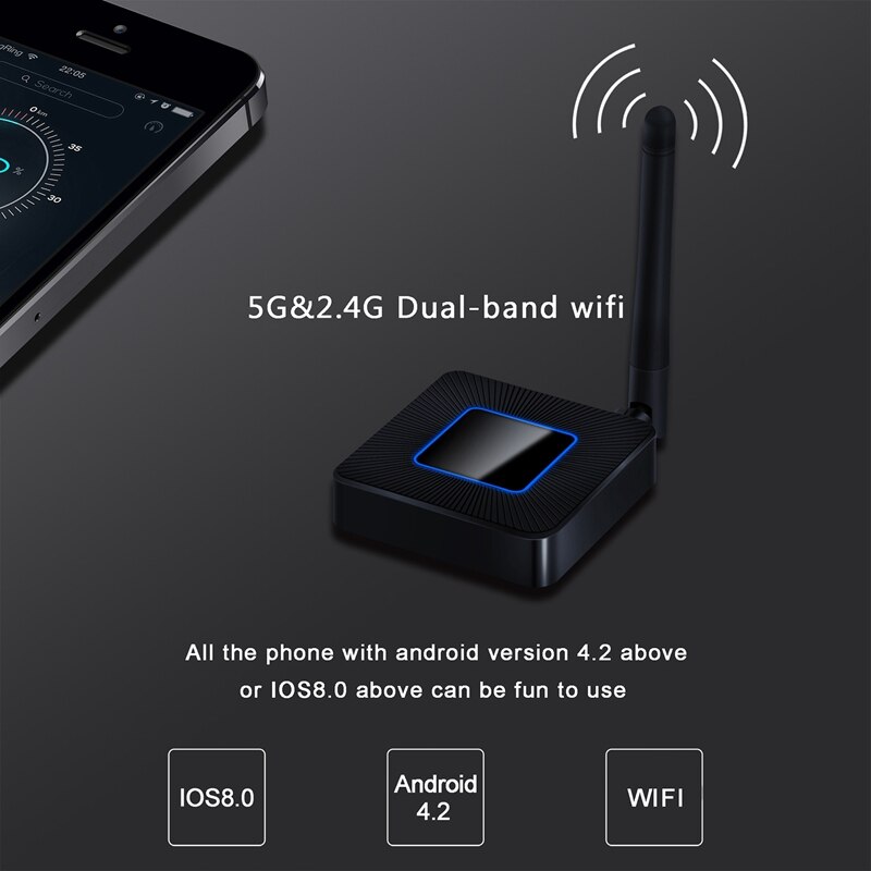 Q4 trådløse skærmadaptere 5g wifi dual-band telefoner med samme sn enhed til iphone android telefon: Default Title