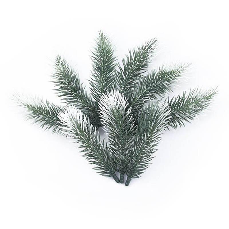 20Pcs Plastic Dennennaalden Woondecoratie Accessoires Kerst Guirlande Materiaal Scrapbooking Wedding Kunstplanten S/M/L