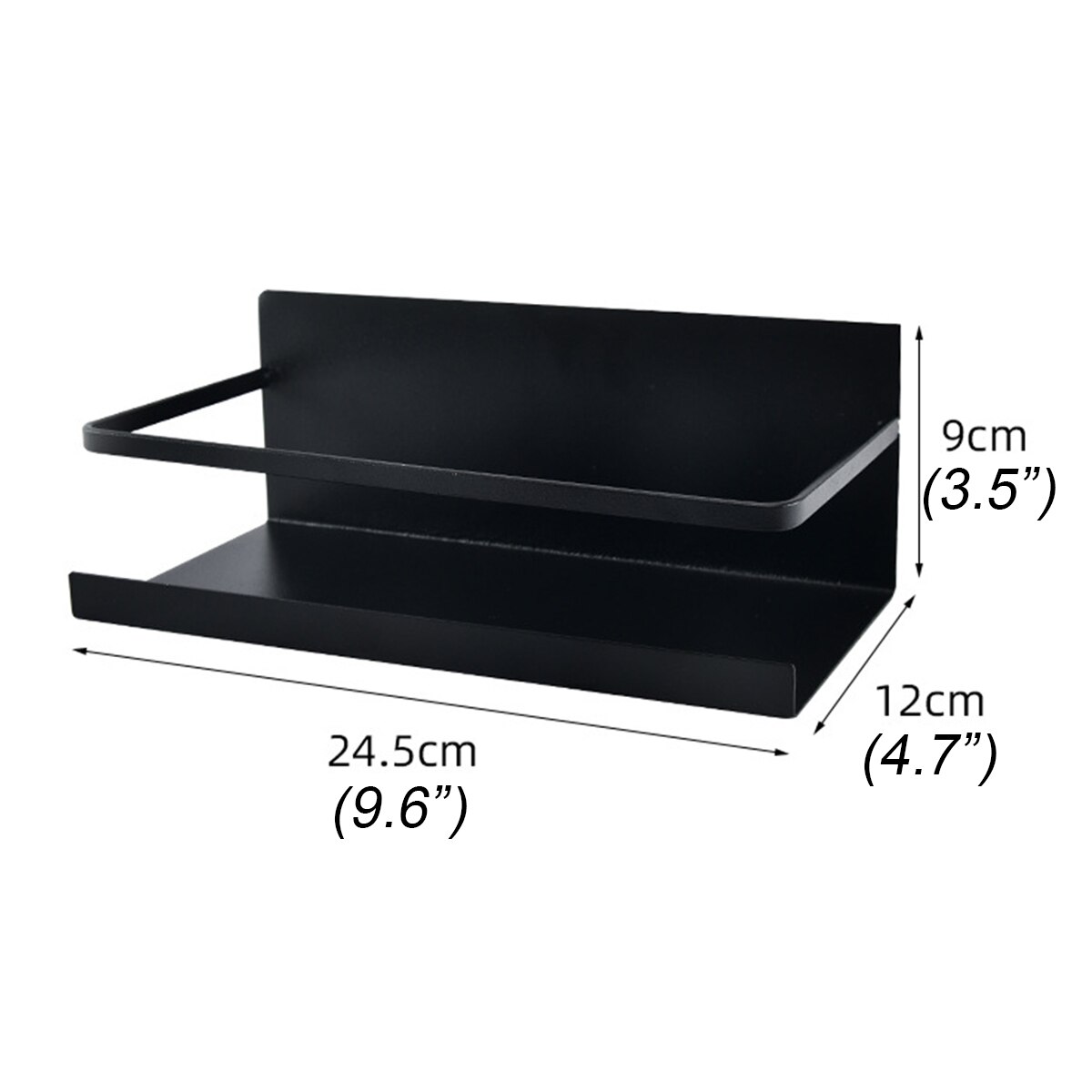 Magnetic Refrigerator Rack Multipurpose Side Shelf Sidewall Spice Space Storage Crack Fridge Kitchen Organizer Suppliers Holder: small black