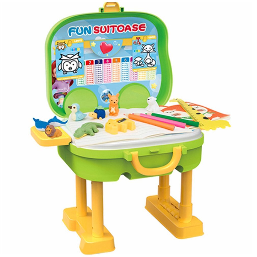 Children's Intelligence Multifunctional Trunk Cultivation Of Cognitive Ability Early Learning Desk Toy Paint Tools Gif DIY Toys