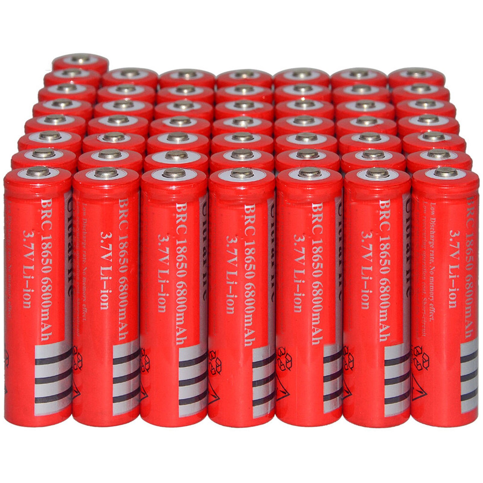 1-10pcs 18650 batteria 3.7V 6800mAh Rechargeable Li-ion Battery for Flashlight Torch LED bateria 18650 recargable pilas Cells