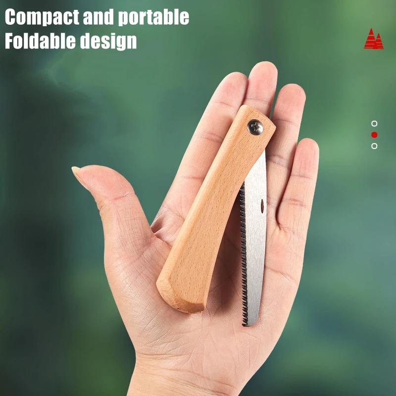 Draagbare mini-handzaag Antislip houten handvat Trek opvouwbare zaag Flush Cut Trim Saw voor handzaag Houtbewerking Kunststof snijgereedschap: Default Title