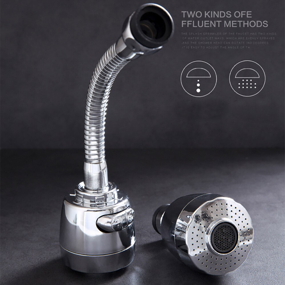 Flexible Stainless steel Faucet Sprayer Turbo Flex 360 Sink Faucet Sprayer Jet Rotatable clean tableware vegetables durable