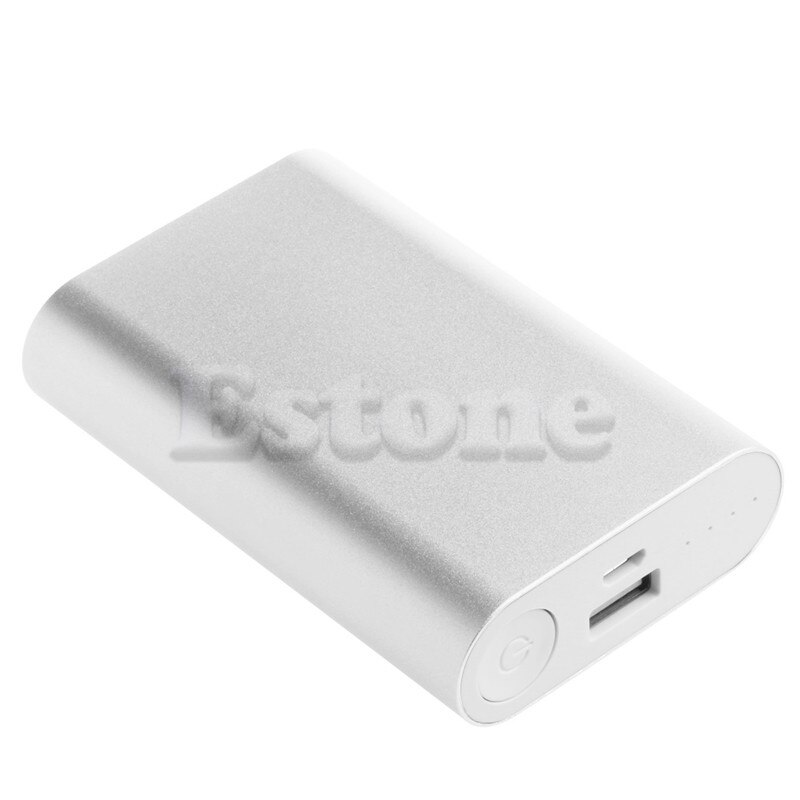 1 PC 10000mAh Power Bank Aluminum Case Kit 3x18650 Battery Charger DIY Box for Phones: Silver