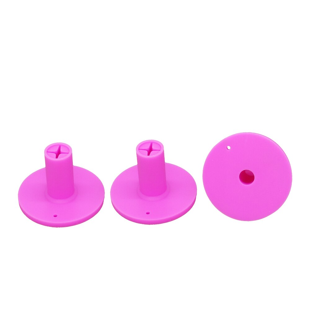 Golf Rubber Tee Holder Set for Golf Driving Range Tee Practice Tool Pack of 3: Pink