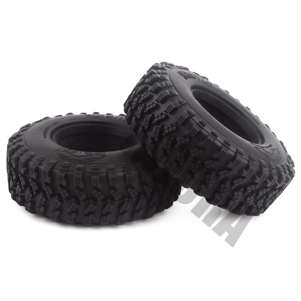 4PCS 1.9" Rubber Voodoo KLR Wheel Tires 105*35mm for 1:10 RC Crawler Axial SCX10 D90 TF2 MST Tamiya