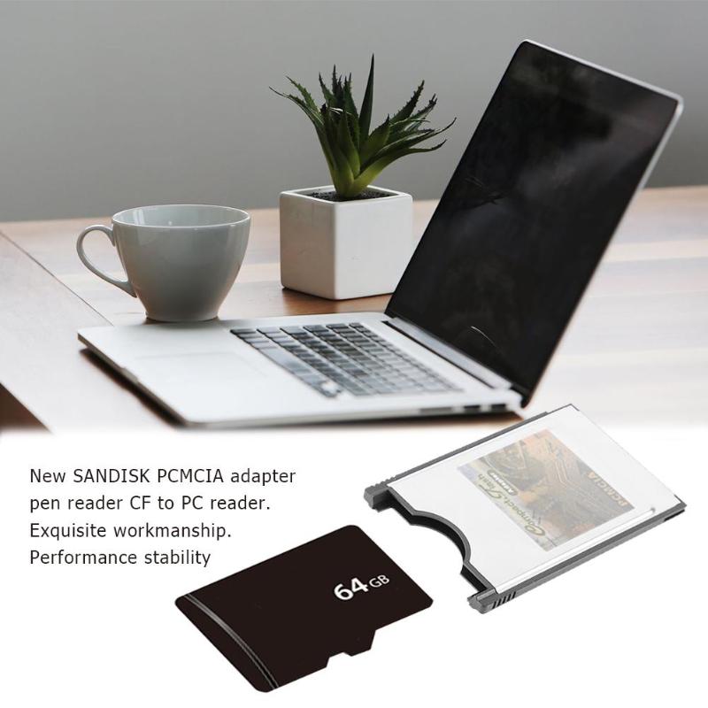 ALLOYSEED Compact Flash CF to PC Card 68-pin PCMCIA Adapter Memory Card Reader for Laptop Notebook