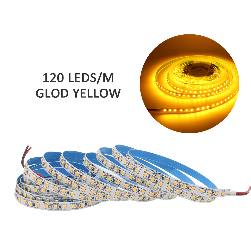 Bande lumineuse LED 12V DC SMD 2835 120LED s/M 1M 2M 3M 4M 5M bande LED Tira blanc 240LED s/M éclairage intérieur Flexible pour la maison