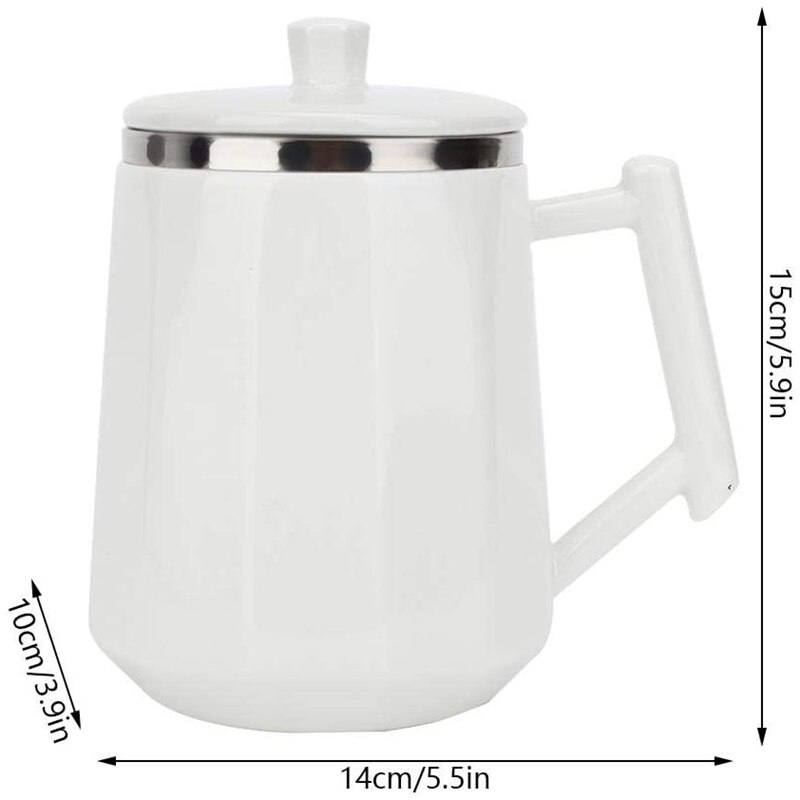 Temperature Fully Automatic Self Stirring Mug Coffee Milk Stainless Steel Thermal Double Insulated Smart Cup,No Charging