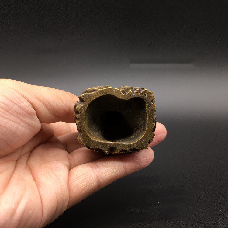 Collection Chinese brass Buddha statue Erlang god Yang Jian decorated statue of Xiaotian Dog