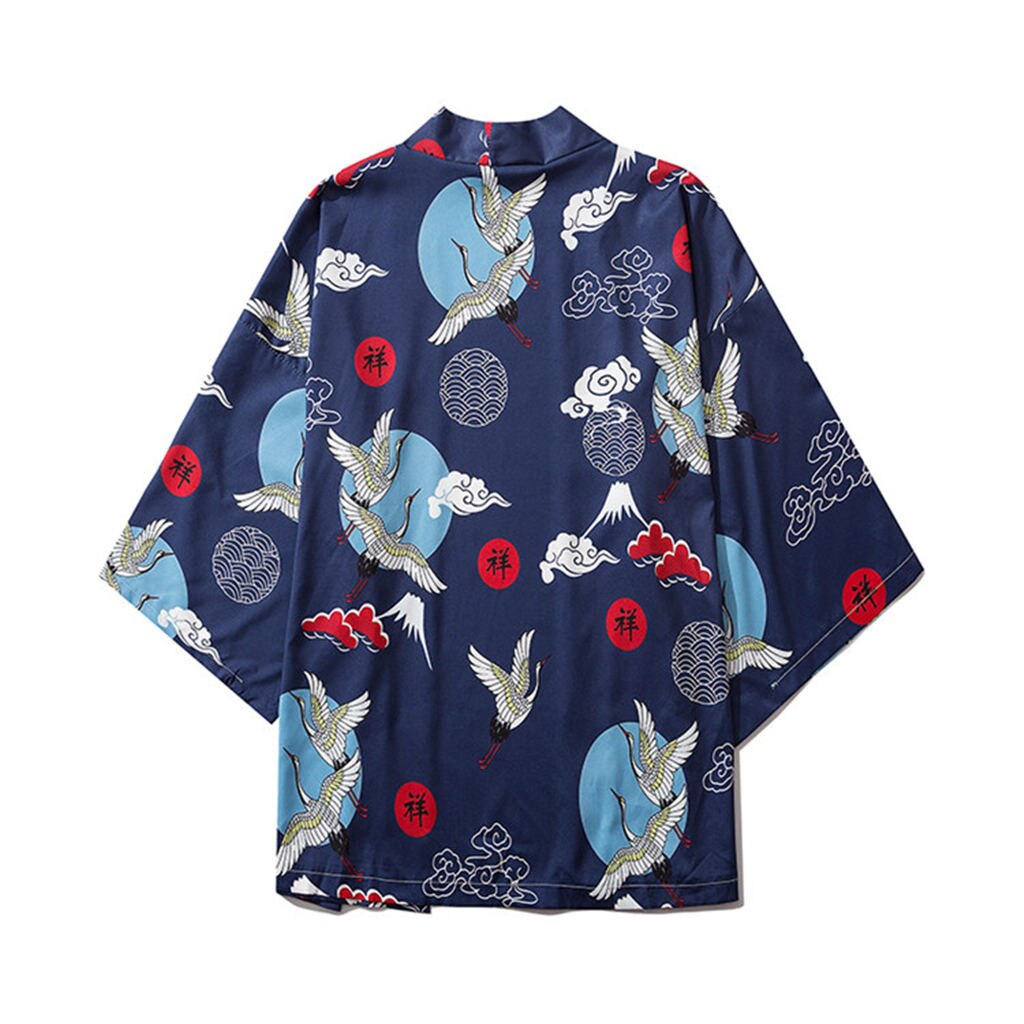 Japanese Kimono Traditional Yukata Kimono Cardigan Mens And Womens Cloak Jacke Japan Kimonos Male Casual Cardigan Shirts