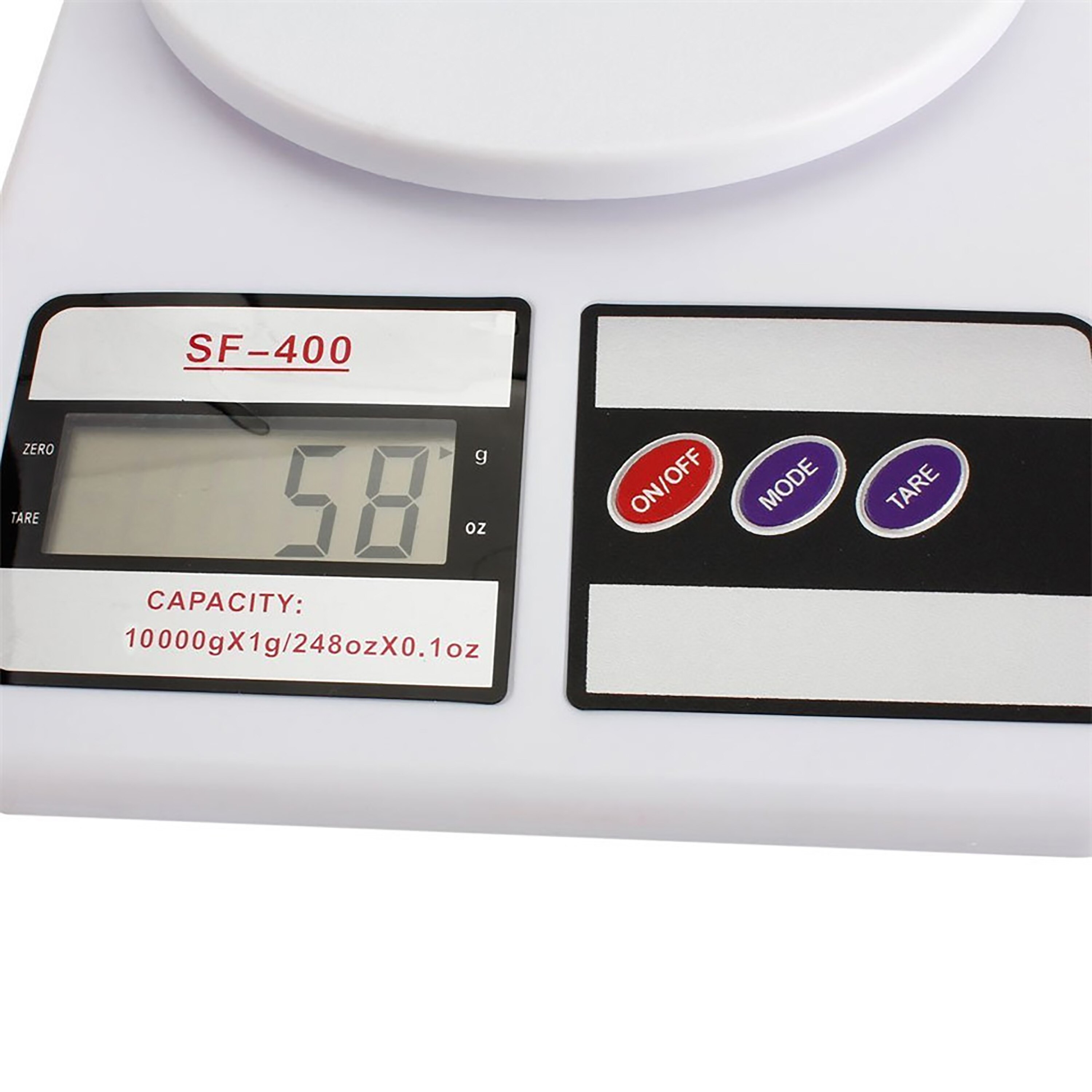 BALANZA DIGITAL PRECISION 1 gr a 10 Kg Peso COCINA bascula ELECTRONICA ABS LCD