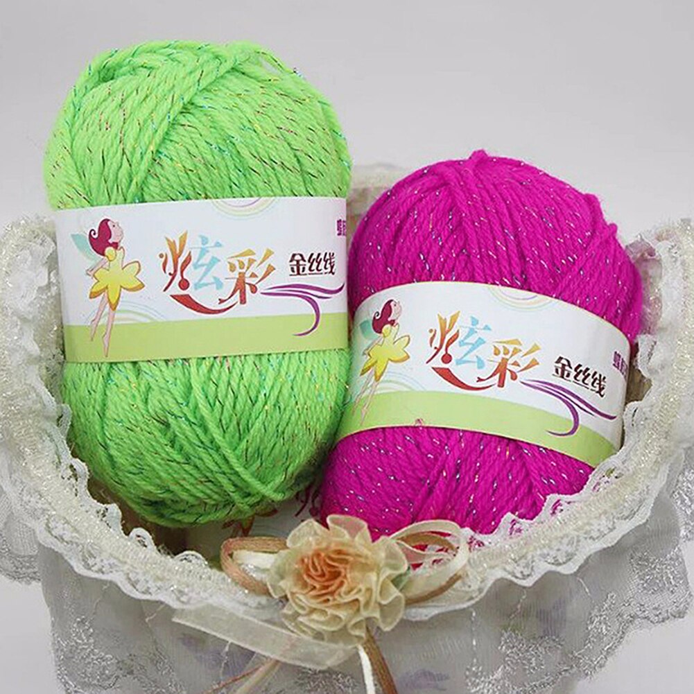4 Strands Soft Knitting Crochet Thread Hand Woolen Yarn DIY Apparel Sewing Accessories