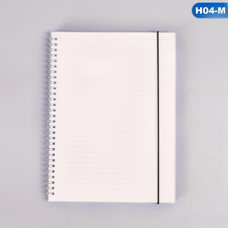 80 Sheets A5 A6 Horizontal Line Grid Lattice Notebook Write Smoothly Blank Frosted Notepad School Office Supplies A: H04-A5