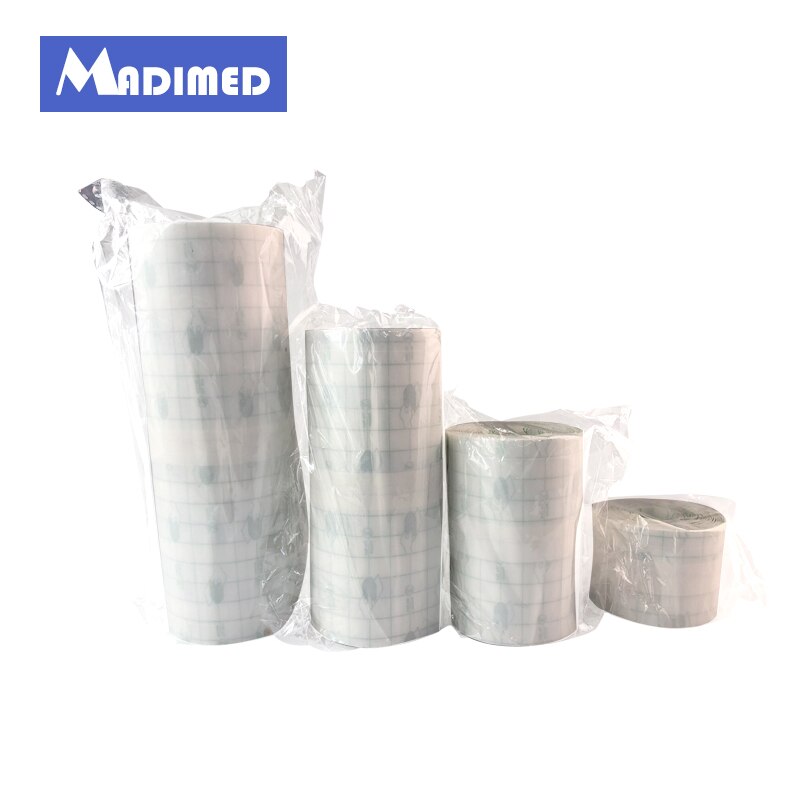 Waterproof Transparent Adhesive Wound Dressing Fixer Plaster Fixomull Stretch PU Film Roll Fixation Transparent Tape PU film