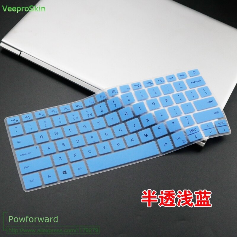 laptop keyboard cover skin for Dell Inspiron 14 5409 5405 5401 5402 5408 5498 5490 5406 5493 5400 nspiron 13 5391 5390 7306 7391: blue