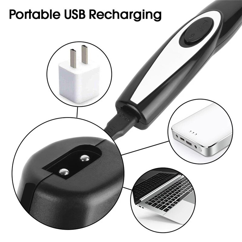 Tondeuse professionnelle pour pattes, oreilles, yeux et anus du chien,machine silencieuse et rechargeable par port USB pour une coupe et un toilettage des animaux de compagnie réussis