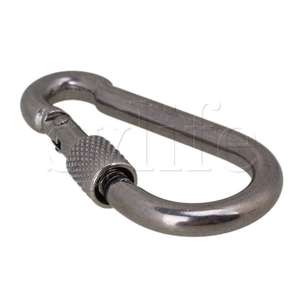 M5x52mm Stainless Steel Quick Link Chain Carabiner Rope Cable Connector