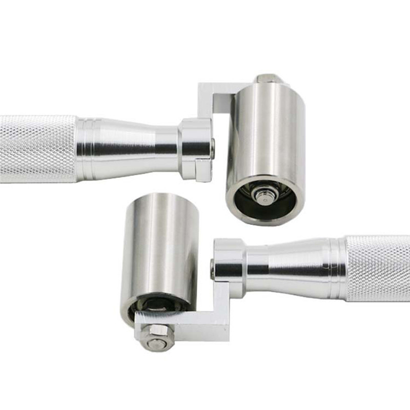 Rodillo con rodamiento de papel tapiz para el hogar, rueda de prensado plano de costura, rodillo de presión de acero inoxidable, herramientas de construcción