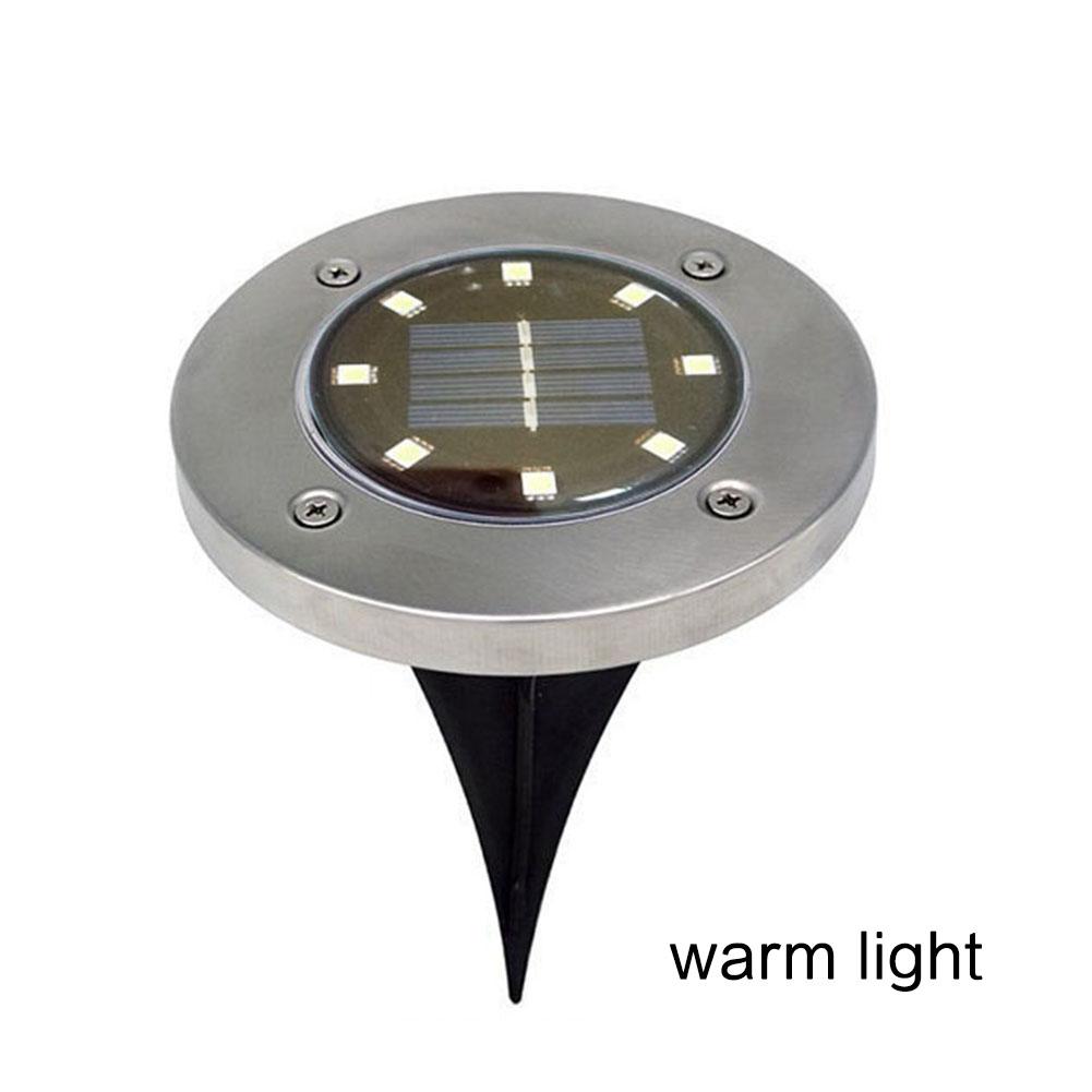 LED Solar Ground Lights Built-in Battery Underground Lights Solar Buried Outdoor Garden Courtyard Path Ground Light: White light