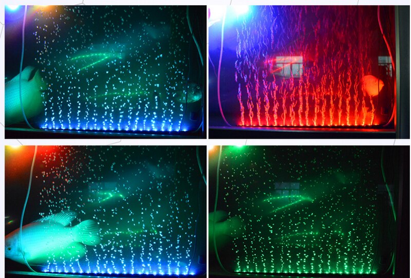 Barra de luz Led con Control remoto para acuario, luces sumergibles de 24 &quot;, 15 colores, 24 teclas, multicolor, RGB, 55CM, 12V, 21Led
