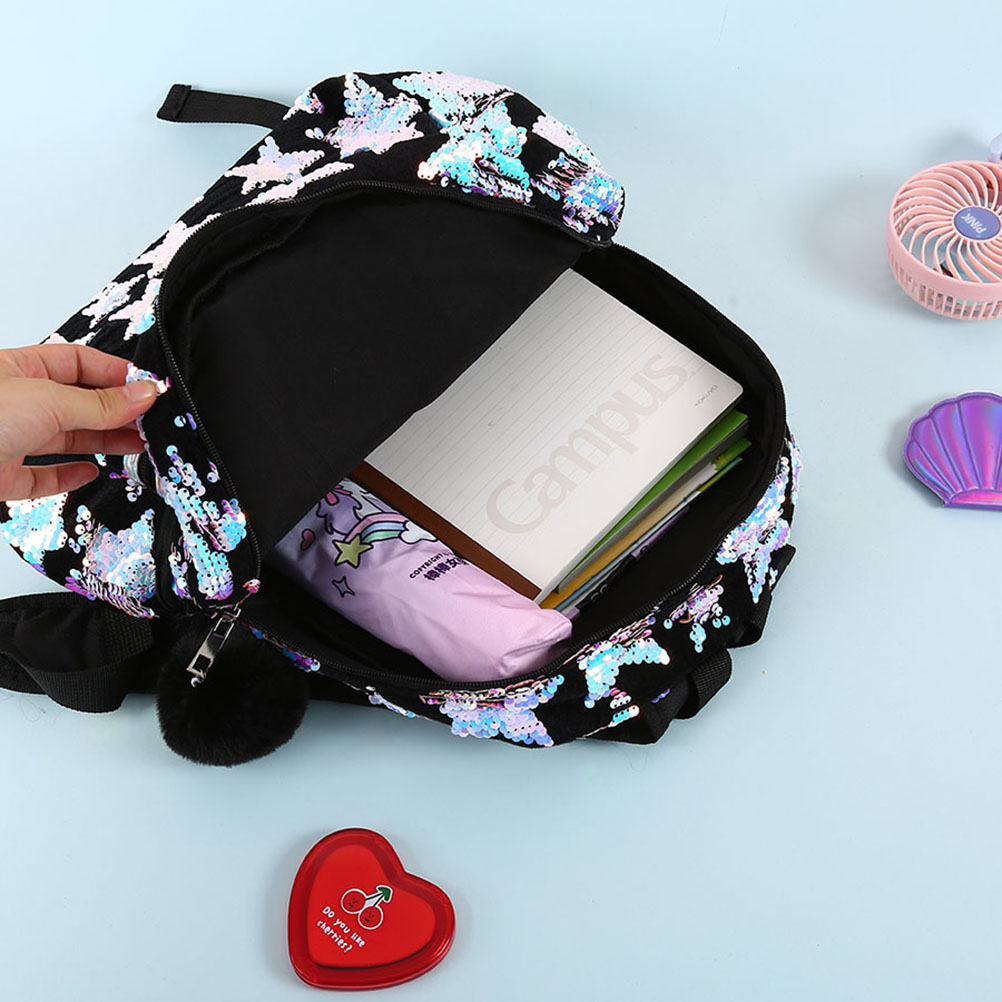 Holografische Glitter Vrouwen Rugzak School Rugzak Leuke Boekentas Boekentas Tiener Glitter Sparkle Rugzak met Verstelbare Bandjes