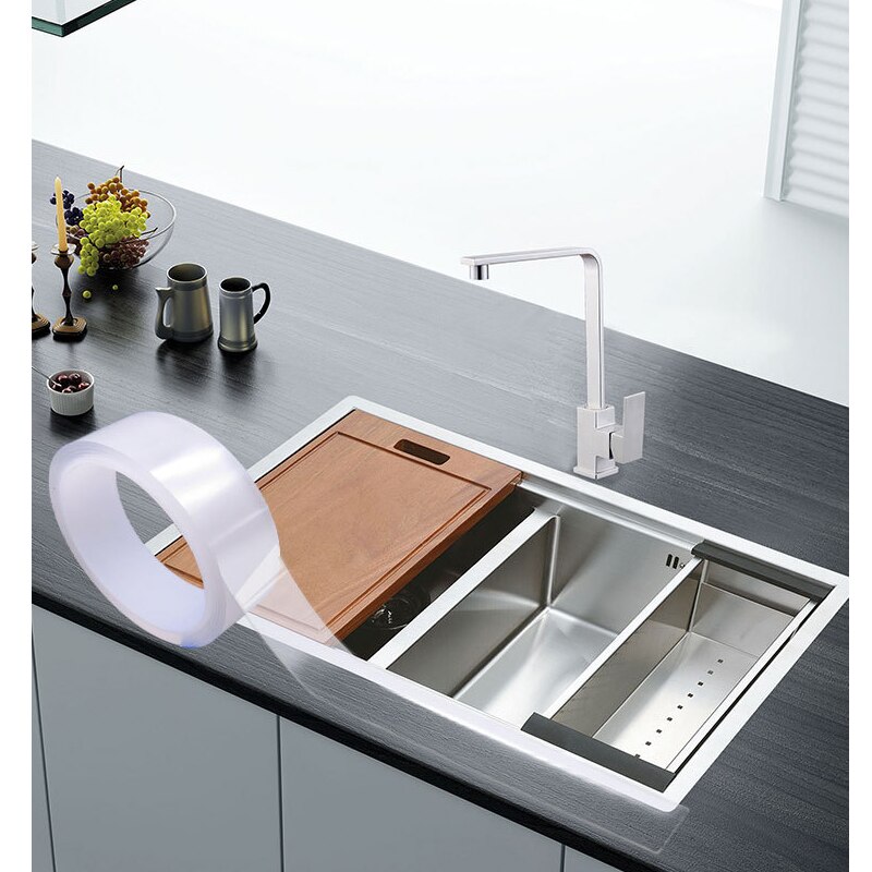 Wall Corner Line Sticker Ceramic Sticker PVC Waterproof Kitchen Tape Bathroom Accessories Self Adhesive Transparent Stickers