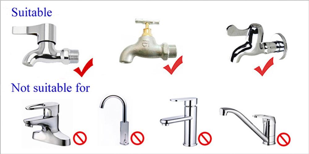 Universal vattenkran slangkoppling, snabbkoppling kranadapter för biltvätt trädgård bevattning trädgårdsslang