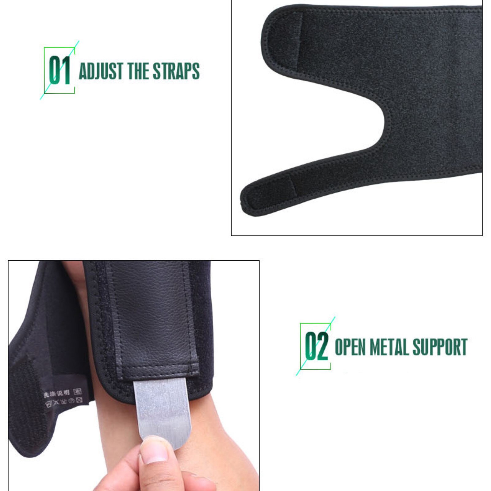 1Pc Passen Stalen Spalk Pols Brace Ondersteuning Artritis Verstuiking Carpaal Tunnel Muis Hand Polsband Wrap Protector Sport Veiligheid
