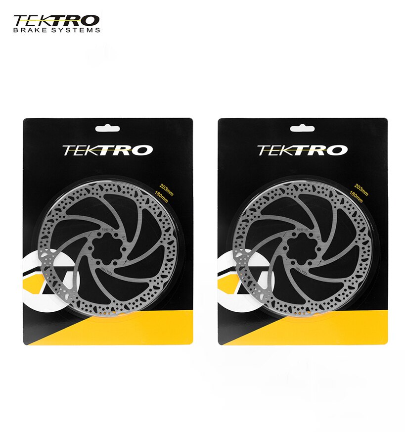 TEKTRO – disque de frein hydraulique pour vélo de route et vtt pliable, 160/180/203mm: 2pcsTR-180-8