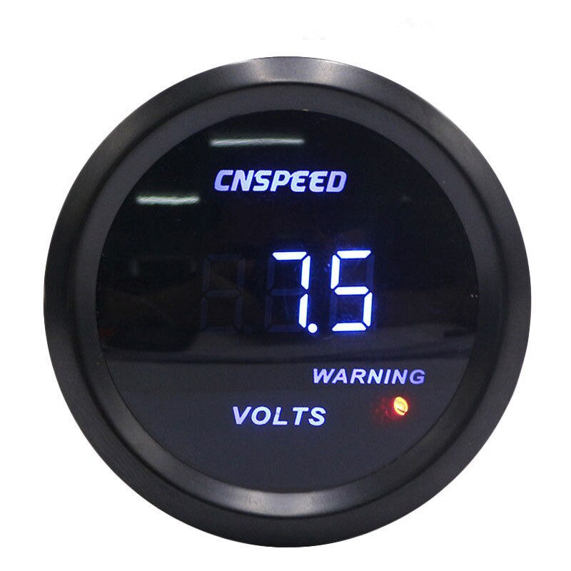 2" 52mm Car Voltmeter Digital led Volts Gauge Black Voltage gauge/Dragon Gauge