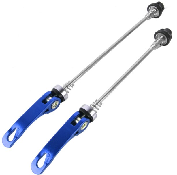 Jeu de roues avant et arrière de vtt à levier à dégagement rapide, axe fixe, jeu de roues pliantes de route, tige de moyeu: 5
