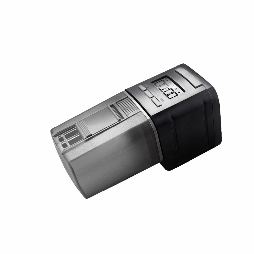 Mini automatisk fisk feeder akvariefisk mad automatisk timer fodring dispenser justerbar output auto feeder