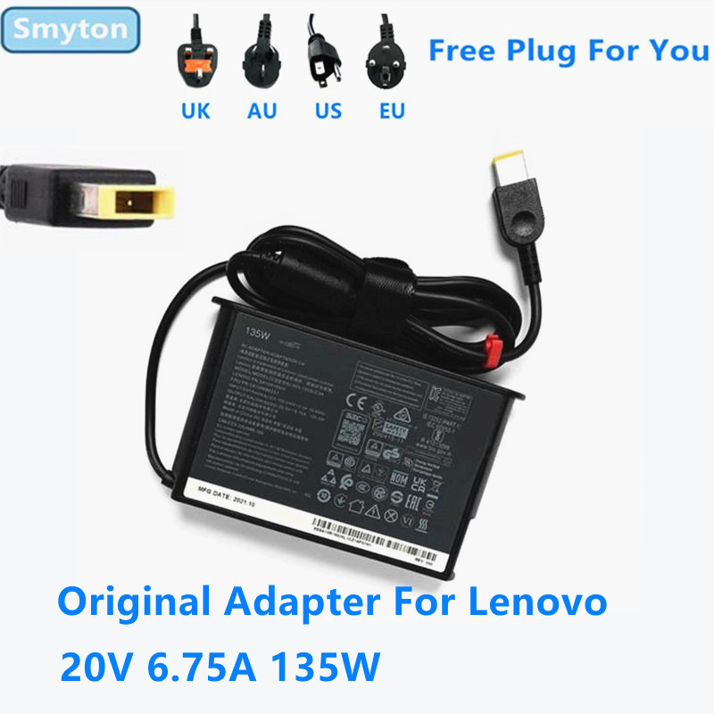 Original AC Adapter Charger For Lenovo 20V 6.75A 135W ADL135SCC3A ADL135SDC3A ADL135SLC3A R720 Y520 Y40 Y50 Laptop Power Supply