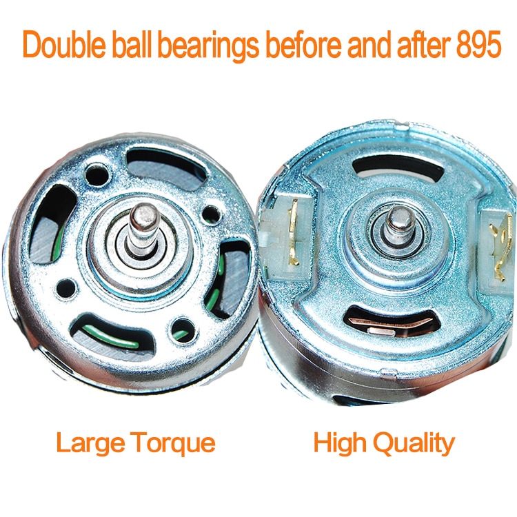 DC 12V-24V Large Torque Motor High-power Low Noise 895 Motor Double ball bearings Low Speed 775 Upgrade Motor
