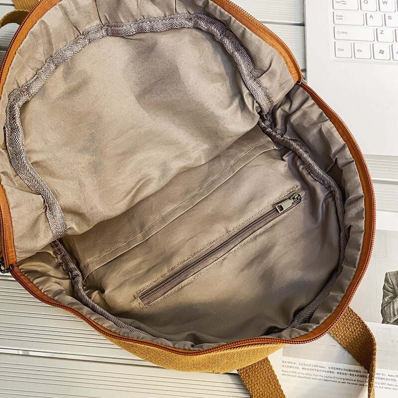 Lille lærred vintage rygsæk 2022 enkle unisex kvinder mænd tasker til teenage piger unge ensfarvede dame mini rygsæk