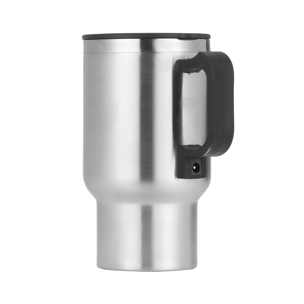 Stainless Steel Cup Kettle Travel Coffee Mug Portable Electric Car Water Keep Warmer Kettle 12V 500ML with Cigar Lighter Cable