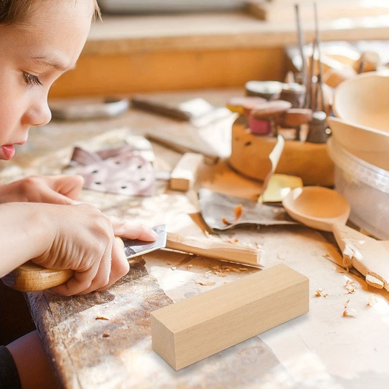 10 blocchi per intaglio in tiglio, blocchi per scultura e scultura in legno, principianti per esperti