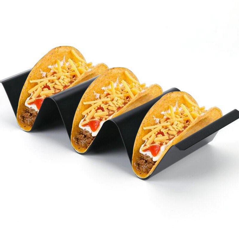 Porte-tacos en acier inoxydable 304, étagère à aliments mexicaine, coquillages, accessoires de cuisine, support de cuisson en métal