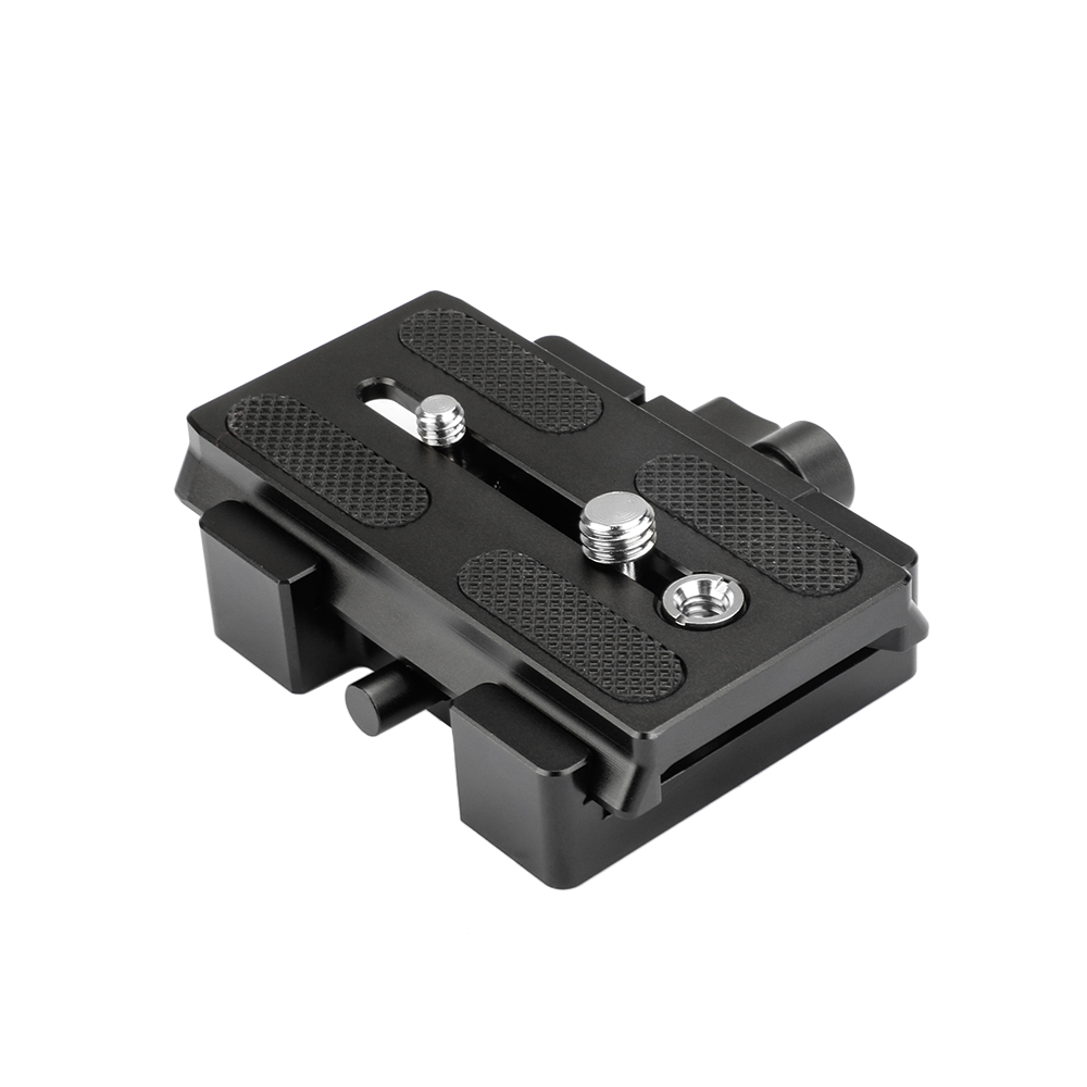 HDRIG Universal Base QR Plate Quick Release Mount Base QR Plate with 15mm Rod Clamp for Manfrotto Standard Accessory: C2046