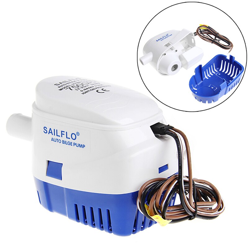 12V Boat Marine Automatic Submersible Bilge Auto Water Pump Float Switch