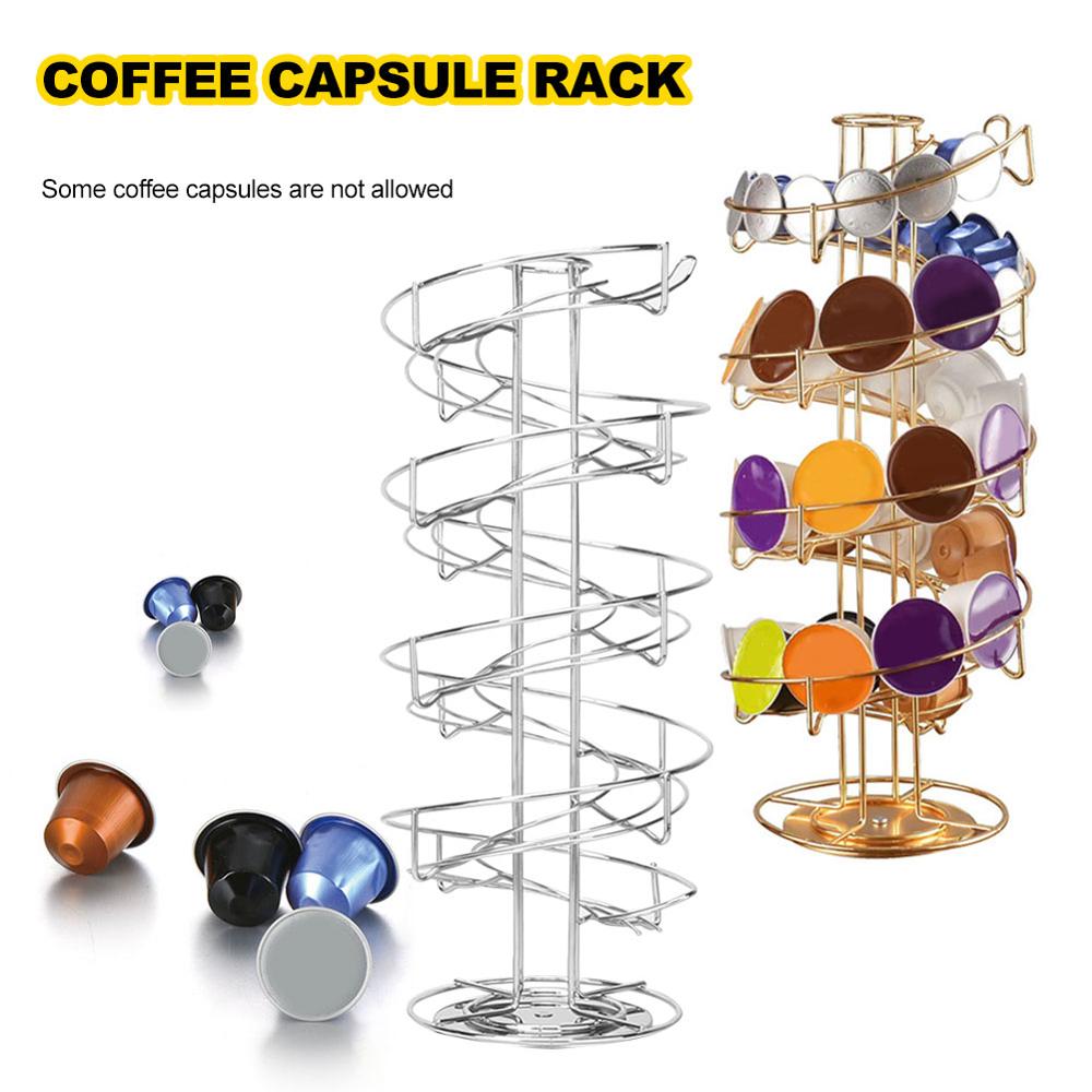 Coffee Capsule Storage Rack Coffee Capsule Rack Rotating Universal Model Pod Rack Metal Tower Holder