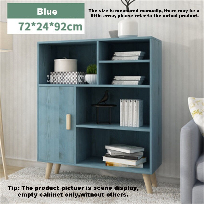 Modern Minimalist Bedside Table Bedside Locker With Drawer Locker Bedroom Furniture Simple Floor Small Bookcase Neat Practical: Blue