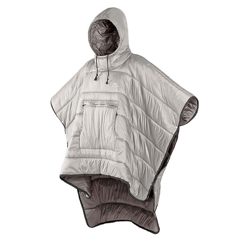 Naturehike bærbar vandafvisende camping sovepose kappe stil doven sovepose vinter poncho  nh18 d 010- s: Khaki