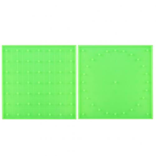 Plast spikplatta primär matematik spikbräda verktyg geometri demo barn pedagogisk leksak undervisning instrument pusselspel leksak: Grön